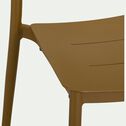 Chaise de jardin empilable en aluminium - jaune alep-TOMA