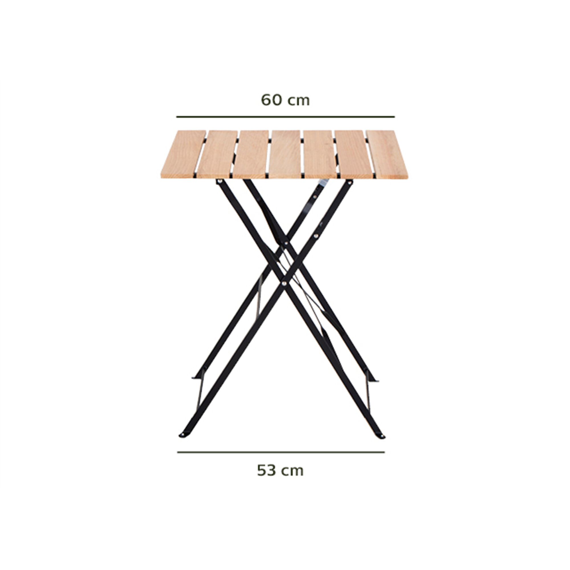 Table de jardin pliante en polywood (2 places)-IROLI