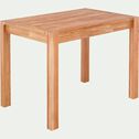 Table haute en chêne blanc - bois clair (4 à 6 places)-LANKARIA