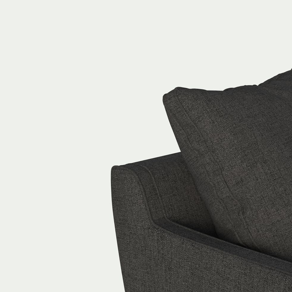Canapé d'angle droit convertible en tissu joint - gris restanque-LENITA