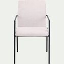 chaise en tissu avec accoudoirs - gris borie-JASPER