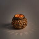 Lanterne en jacinthe d'eau H15cm - naturel-MYRTOS