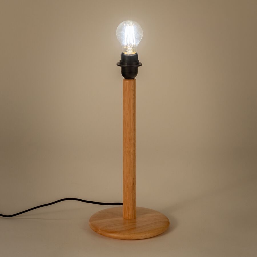 Pied de lampe en chêne - bois clair H41,5cm-MILINA