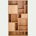 Bibliothèque déstructurée en bois - bois clair L90xl30xH180cm-INO