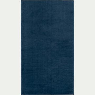 Tapis imitation fourrure - bleu figuerolles 60x110cm-ROBIN