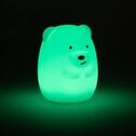 Veilleuse LED souple en forme d'ours - blanc H19cm-TEDDY