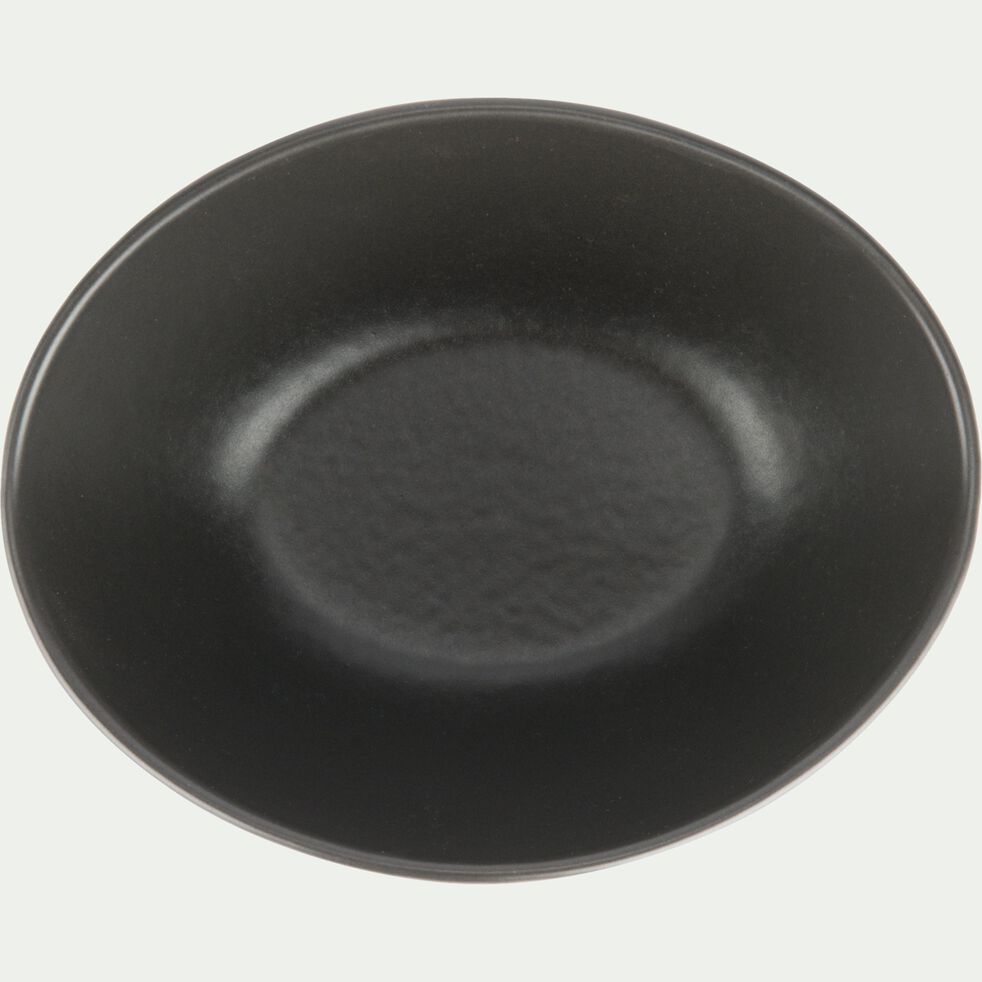 Coupelle en porcelaine noire 13x9.5cm-TARA