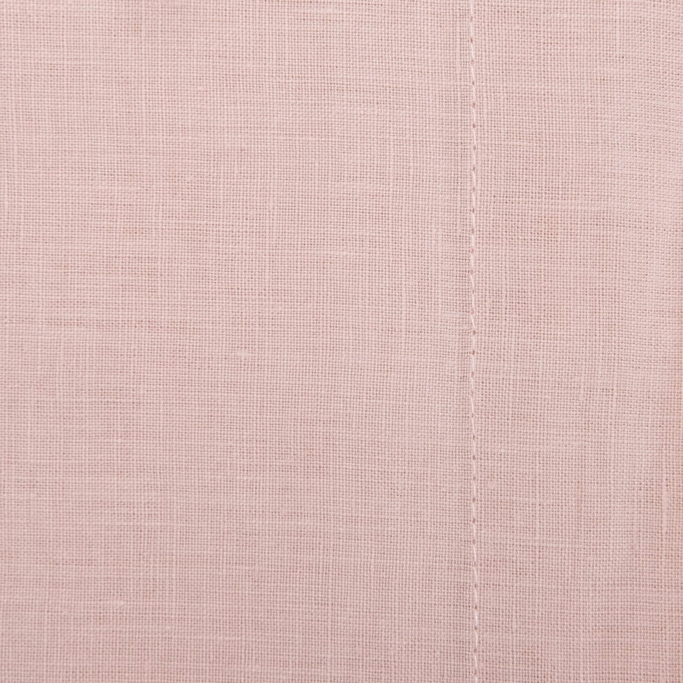 Drap plat en lin lavé 270x300cm - rose rosa-VENCE