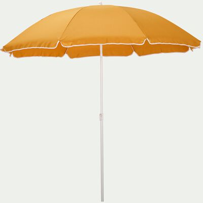 Parasol de plage - jaune argan (D180cm)-GASSIN
