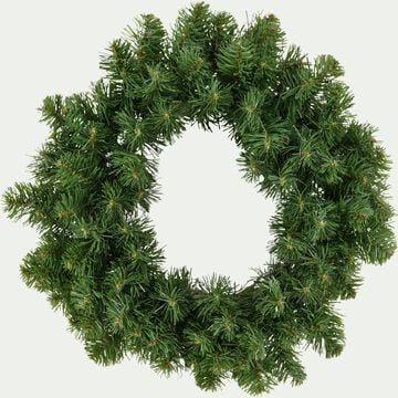 Couronne décorative en pin artificiel - vert D45cm-HORTON