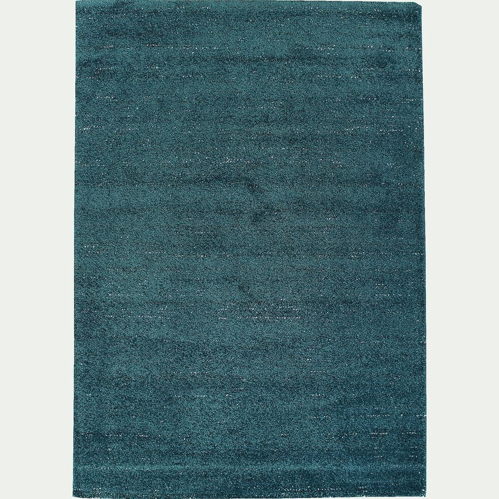 Tapis moucheté - bleu canard 120x170cm-STESSY
