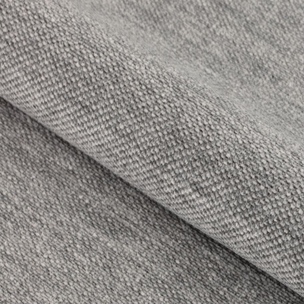 Canapé 2/3 places petit angle droit fixe en tissu - gris borie-MAUSSANE