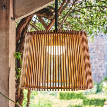Suspension LED en bambou D39cm - naturel-OKINAWA