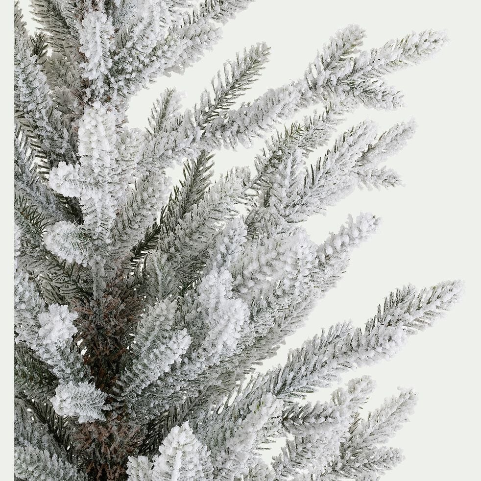 Sapin de Noël artificiel enneigé - blanc H180cm-VEDRE