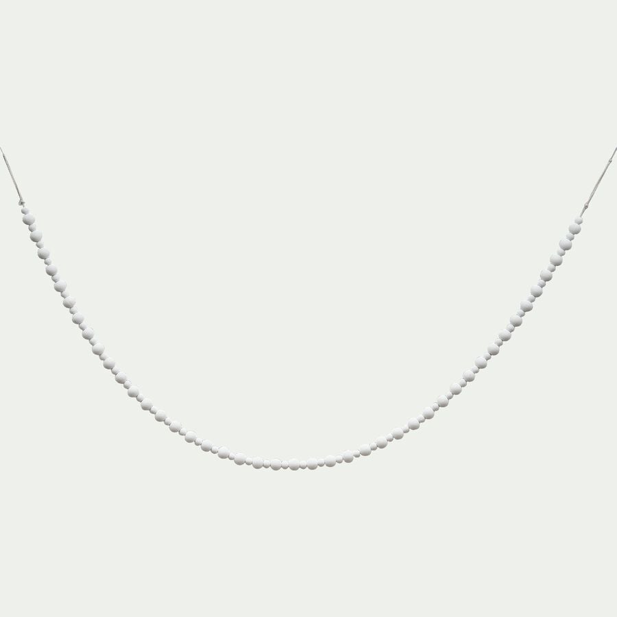 Guirlande de perles en bois d'érable - blanc L160cm-KALI