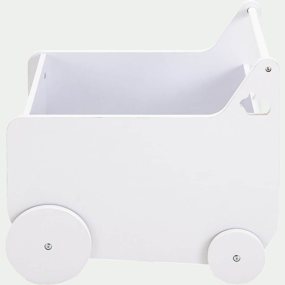 Chariot à roulettes pour chambre enfant - blanc - DICO 