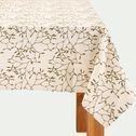 Nappe motif gui en coton - blanc 150x250cm-GUI