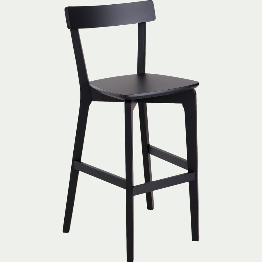 Chaise de bar H75cm - noir-SUZIE