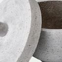 Boite imitation béton - D12x11,5cm gris-CALCIS