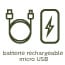 Batterie rechargeable micro USB