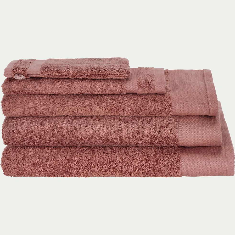 linge de toilette en coton - brun rhassoul