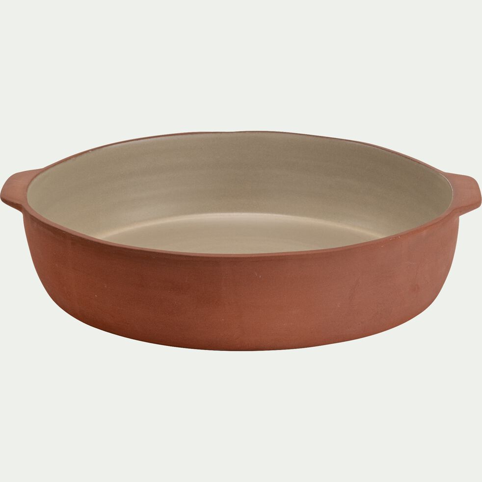 Plat à four en terre cuite et grès