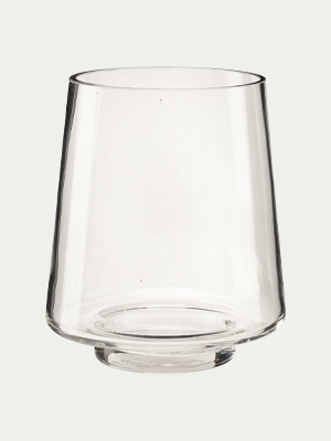 vase coniquefait-main en verre