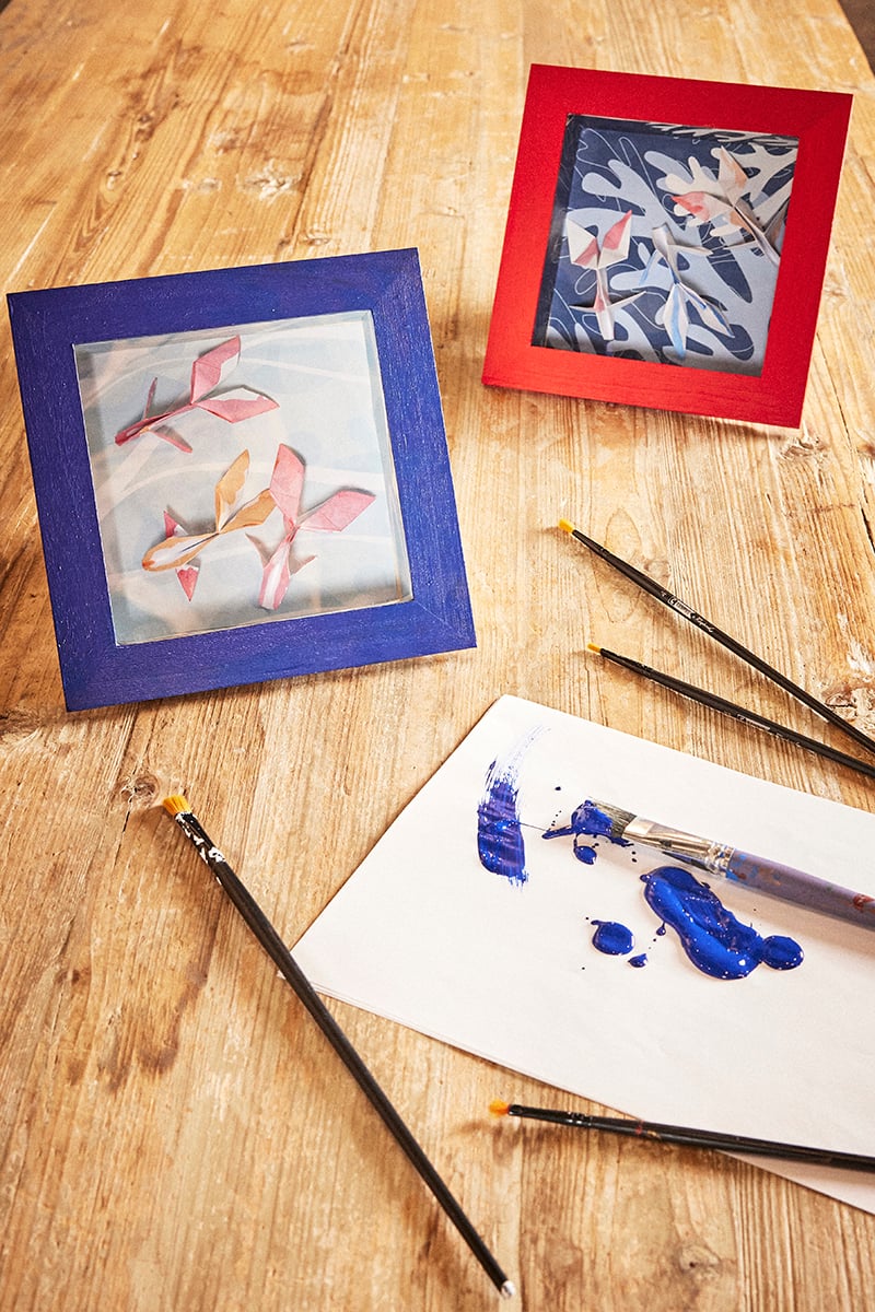Atelier Asie rêvée : Vitrine d'origamis