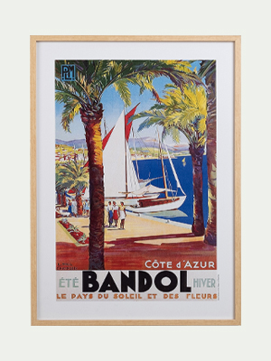 image encadrée paysage bandol