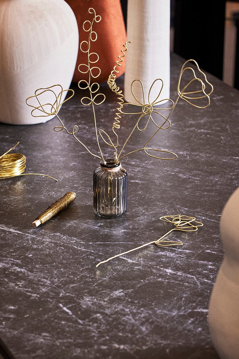 Atelier DIY Bouquet de fleurs au fil de fer alinea