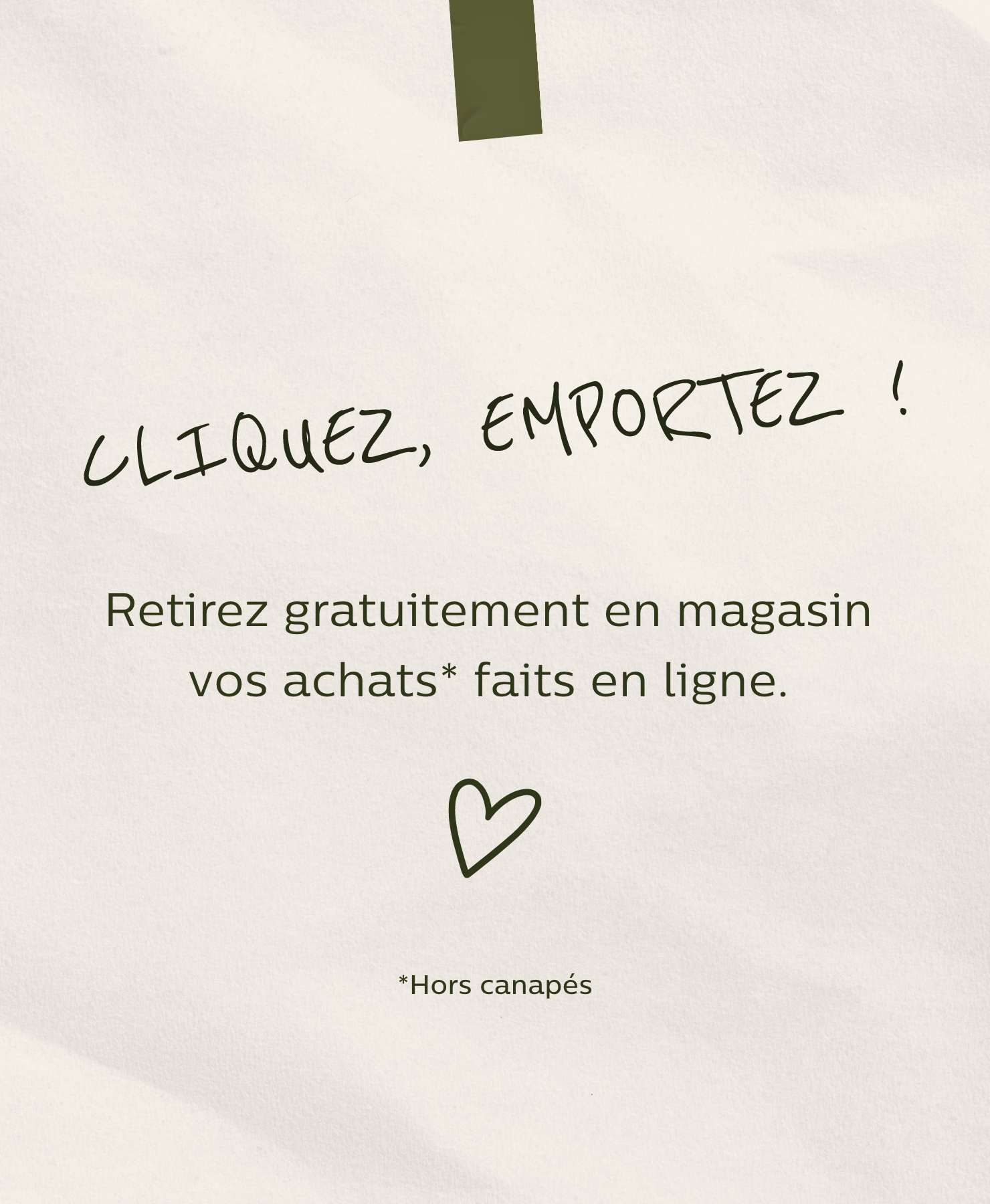 alinea livraison en magasin