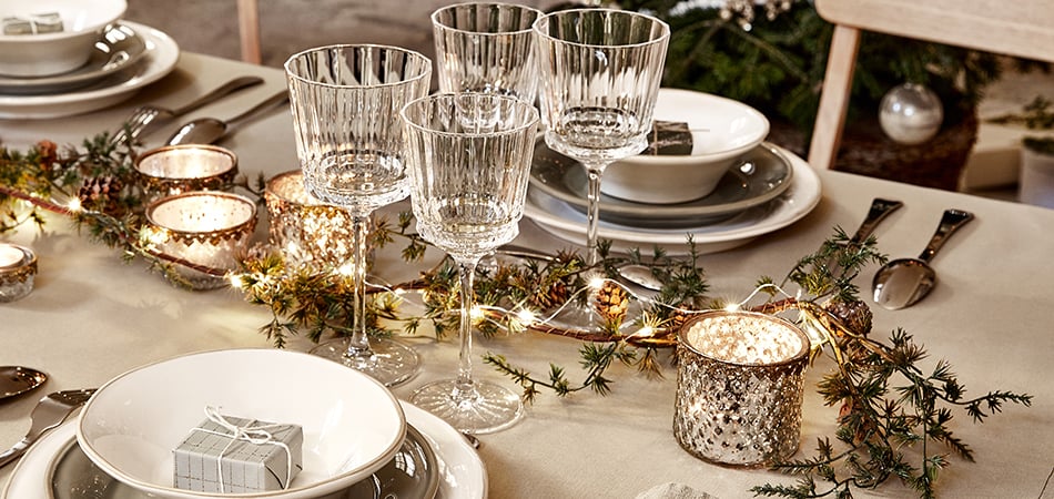 décoration de table de noël