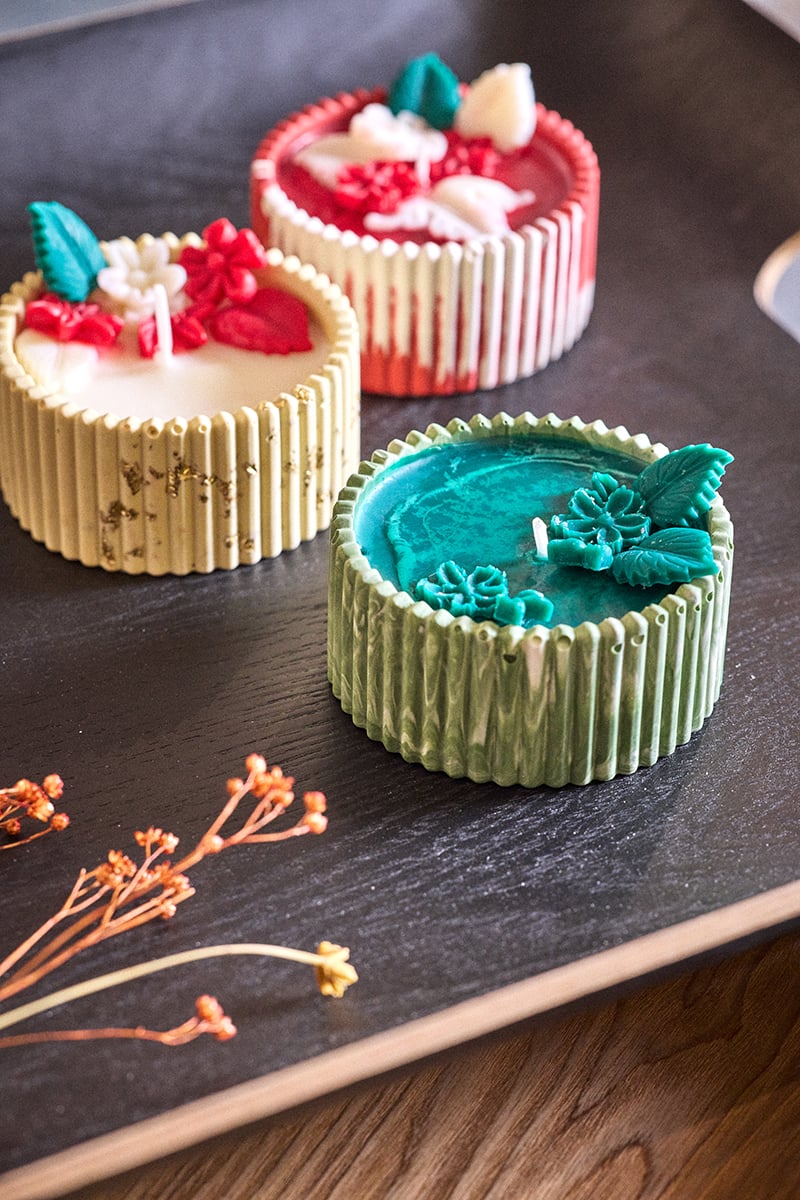 Atelier Bougie de Noël en jesmonite alinea