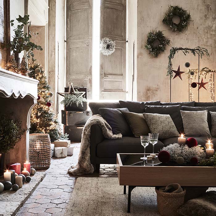 Boite de rangement pour décoration Noël 30 litres