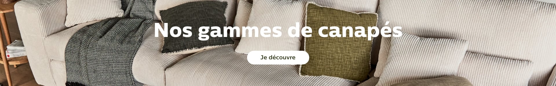 alinea gammes de canapés