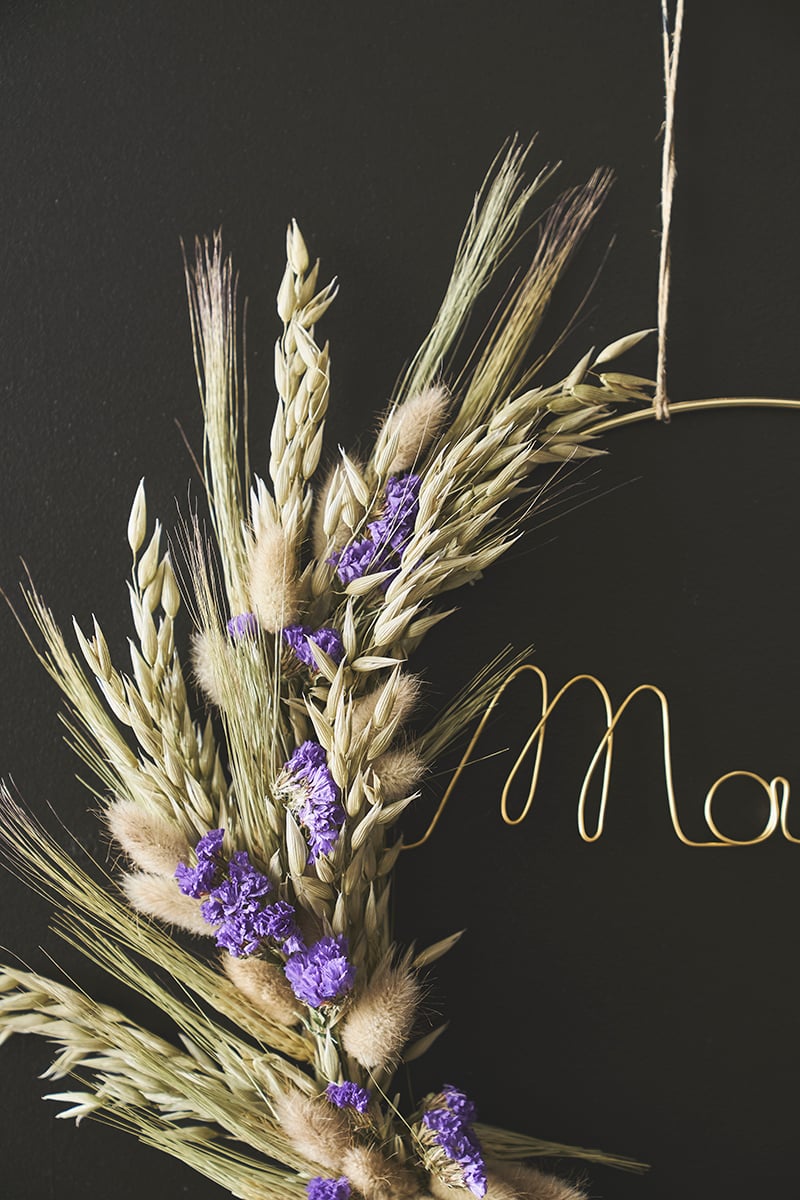 Atelier DIY couronne de fleurs séchées alinea Cabries
