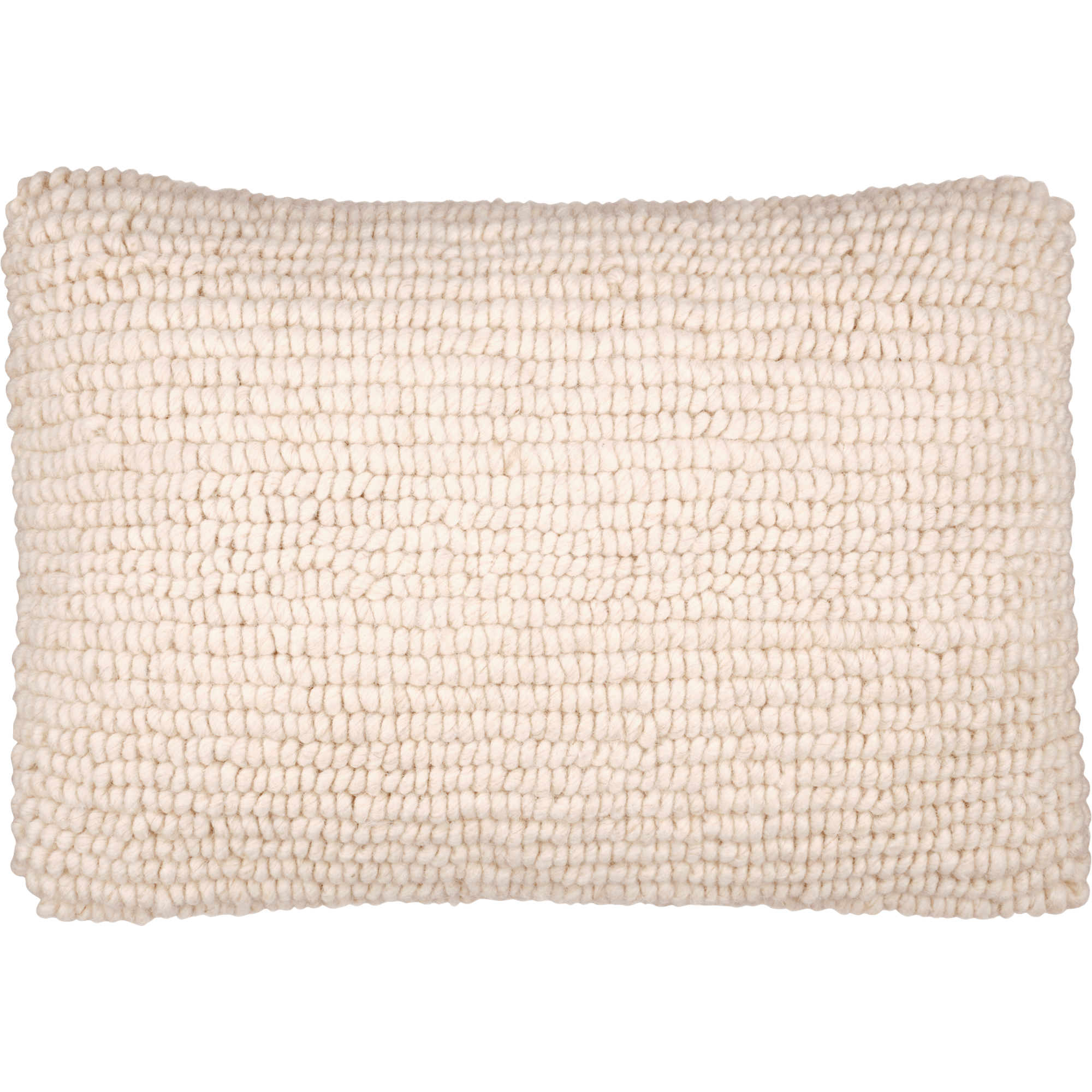 coussin bouclette en laine et coton