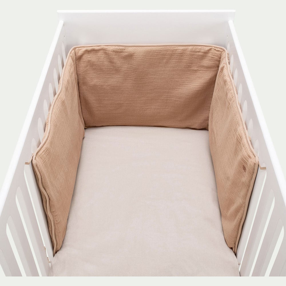 Tour de lit en gaze de coton bio