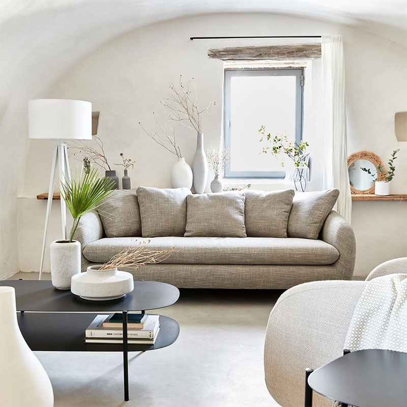 alinea idees déco, associer un fauteuil à son canapé pour une déco tendance
