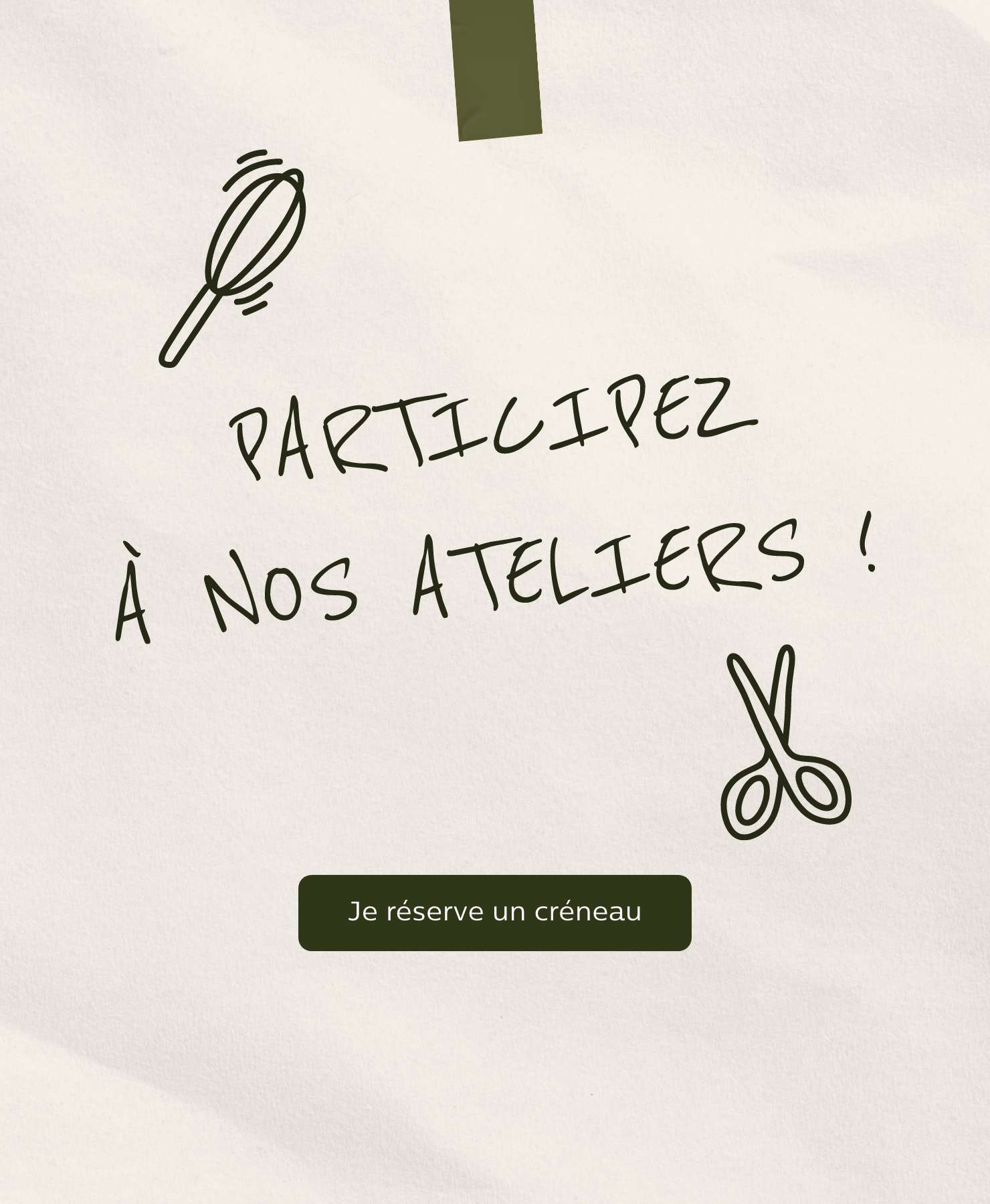 ateliers créatifs et culinaires alinea