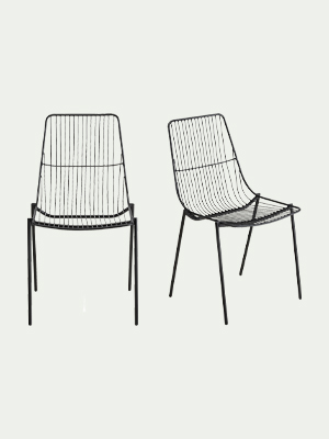 chaise de repas intérieur extérieur noire