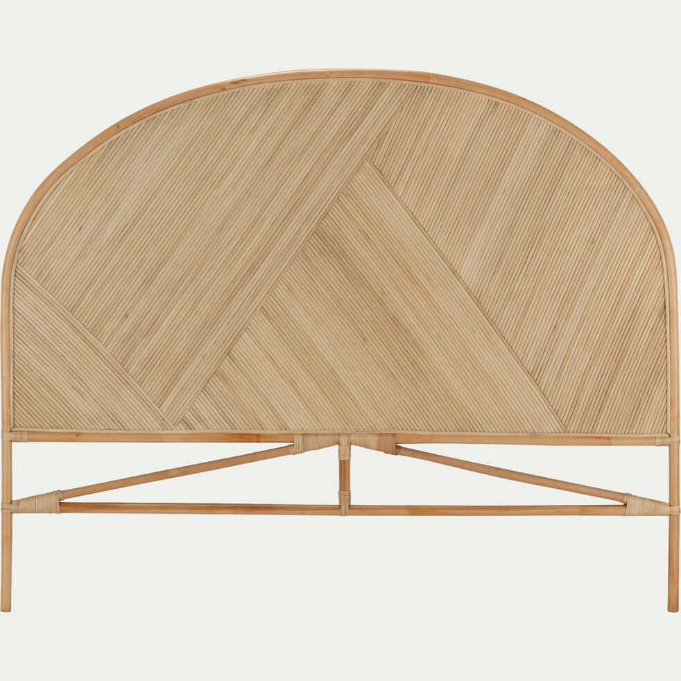 tête de lit ronde en rotin