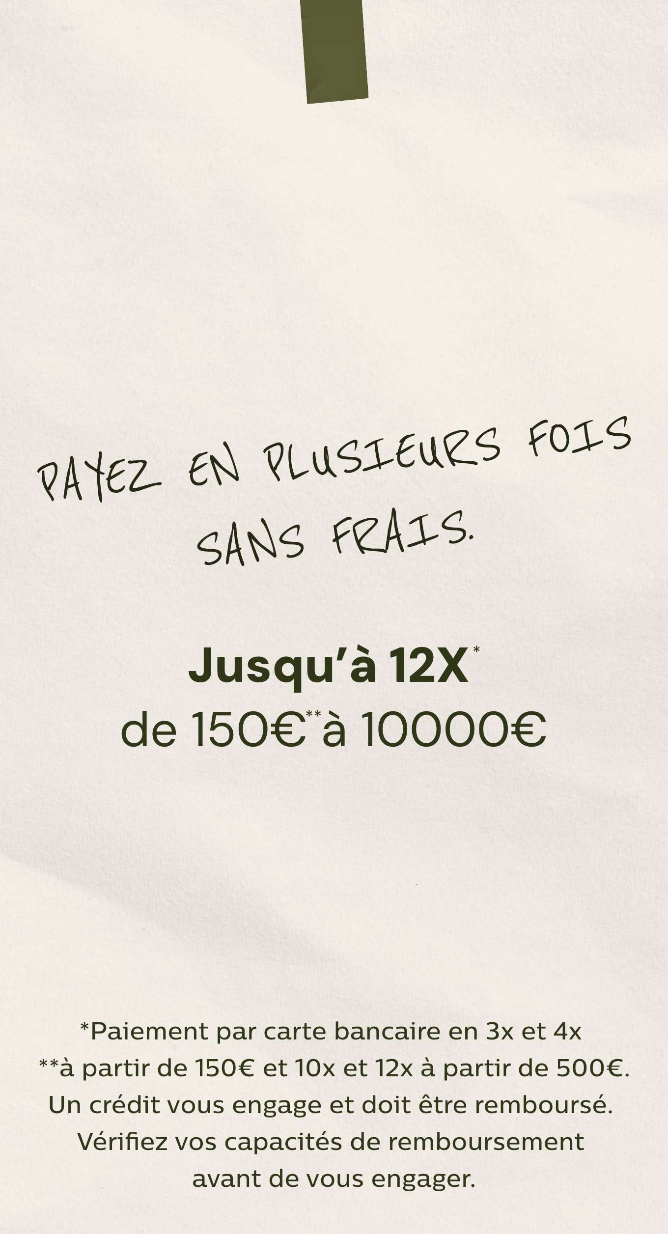 alinea paiement en plusieurs fois