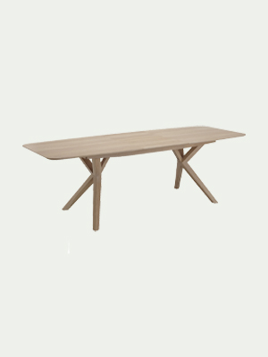 table de repas extensible en plaquée chêne