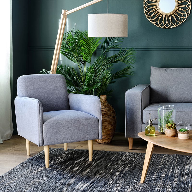 alinea idees déco, même modèle pour son canapé et son fauteuil