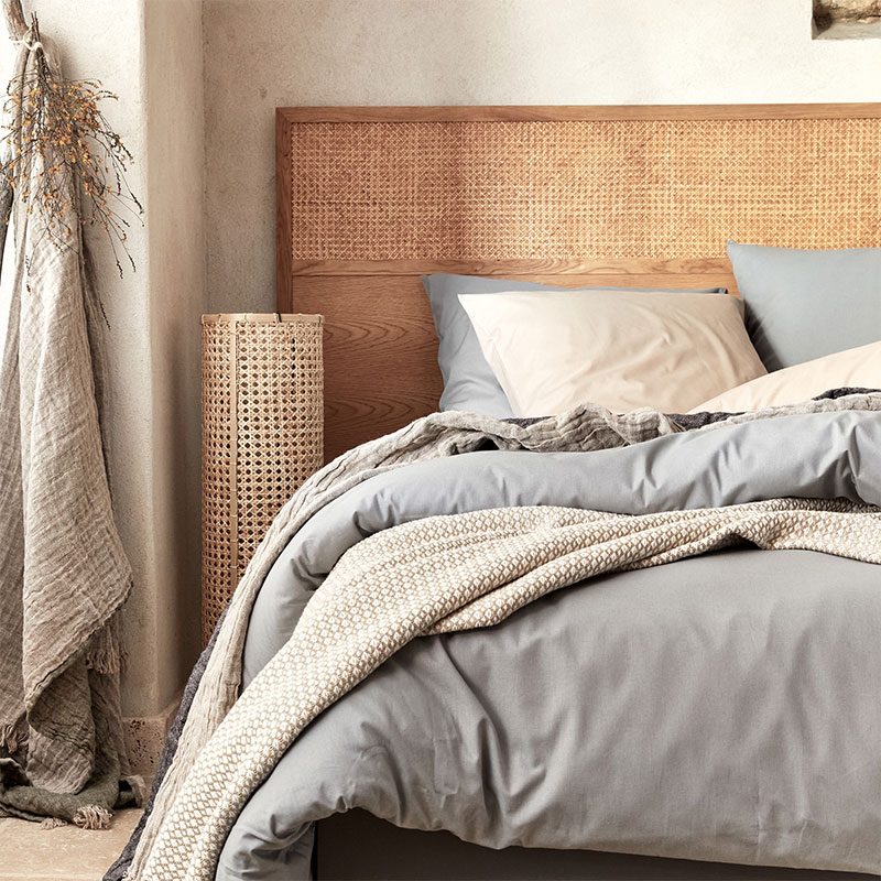 alinea idees déco, accessoires déco naturels pour une chambre cocooning