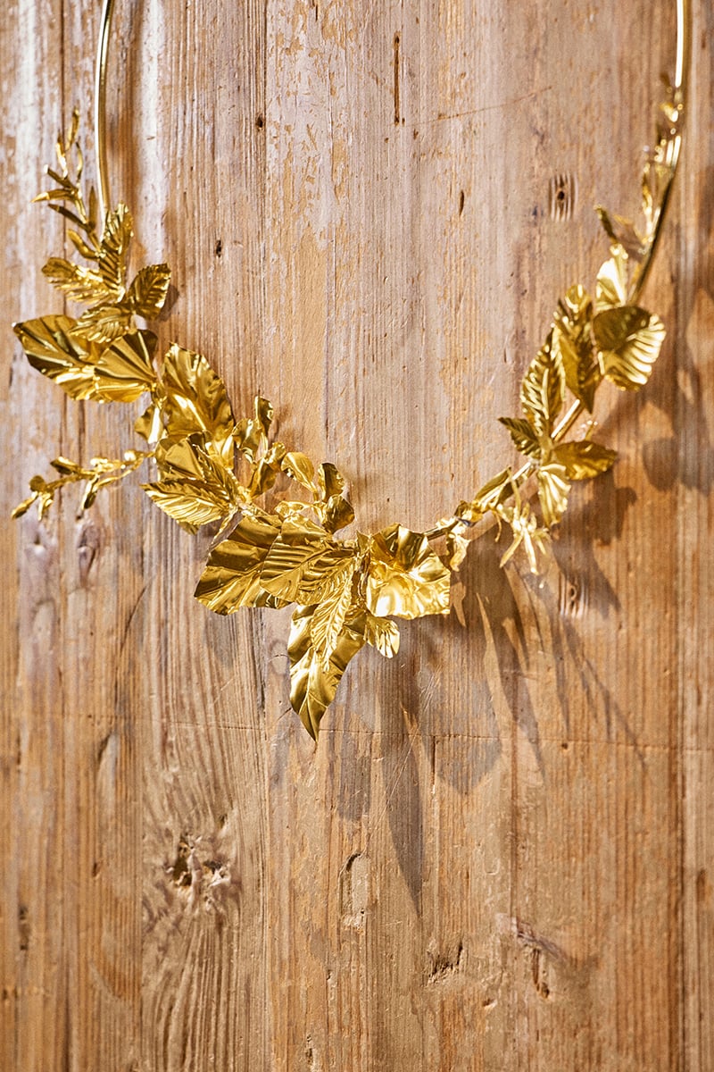 Atelier Couronne de Noël en métal repoussé alinea