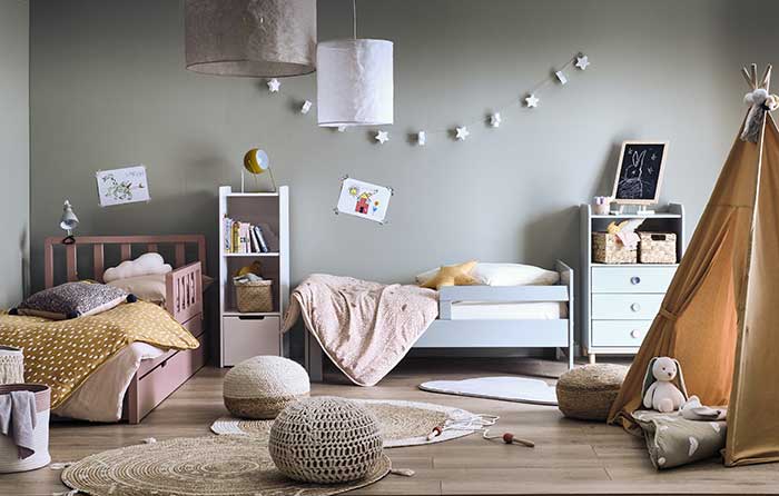 pollux lit 1 place évolutif en pin 3 positions pour enfant alinea