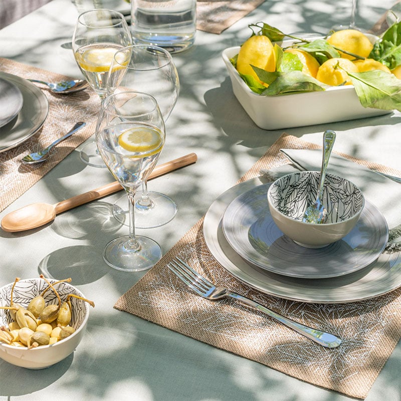 alinea idees déco, service de table naturelle