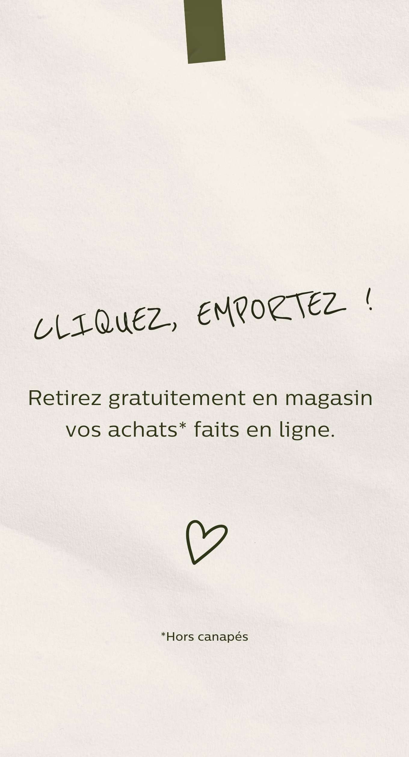 alinea livraison en magasin